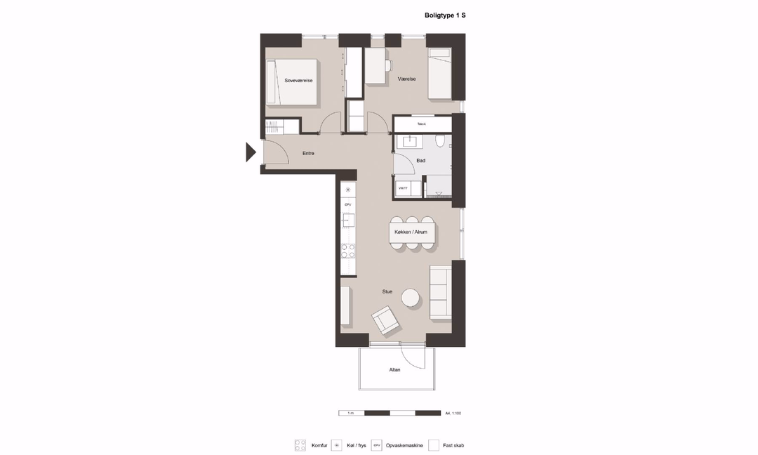 Billede fra lejemålet på Carl Rothes Vej 2B, 9210 Aalborg SØ