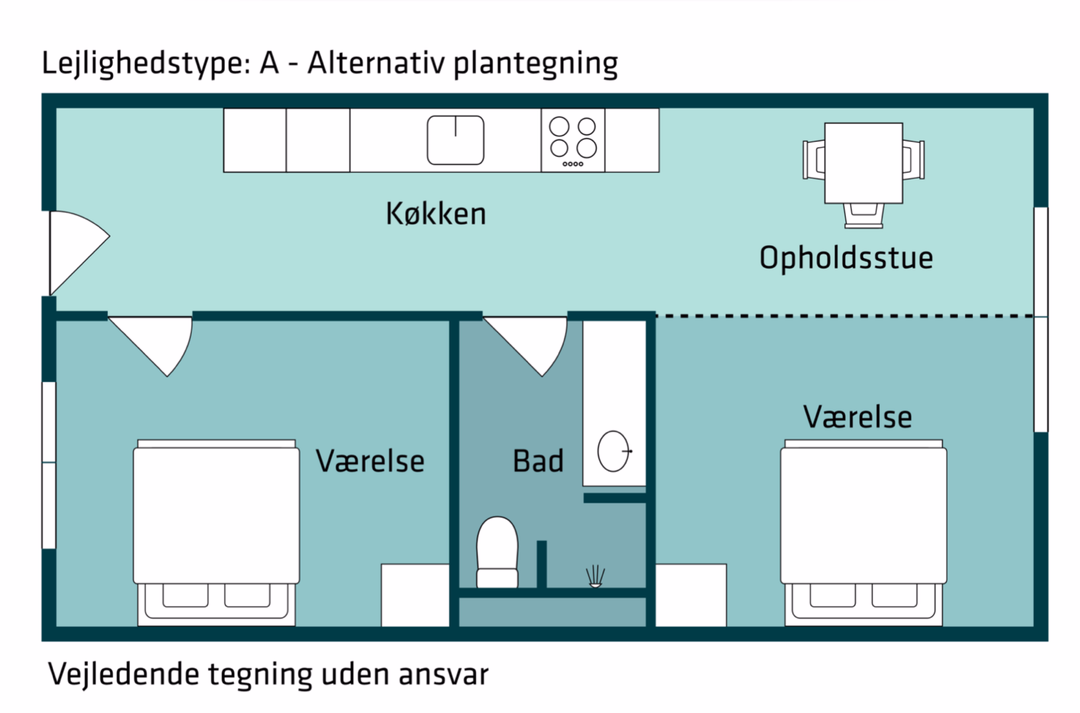 Billede fra lejemålet på Vintervej 82B, 8210 Aarhus